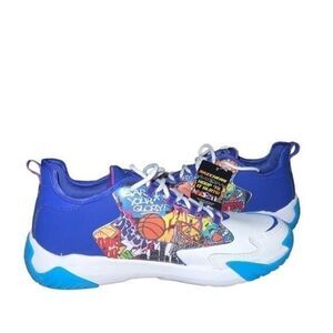 Skechers men x sport hoop, til it hurts basketball shoes graffiti design 6.5